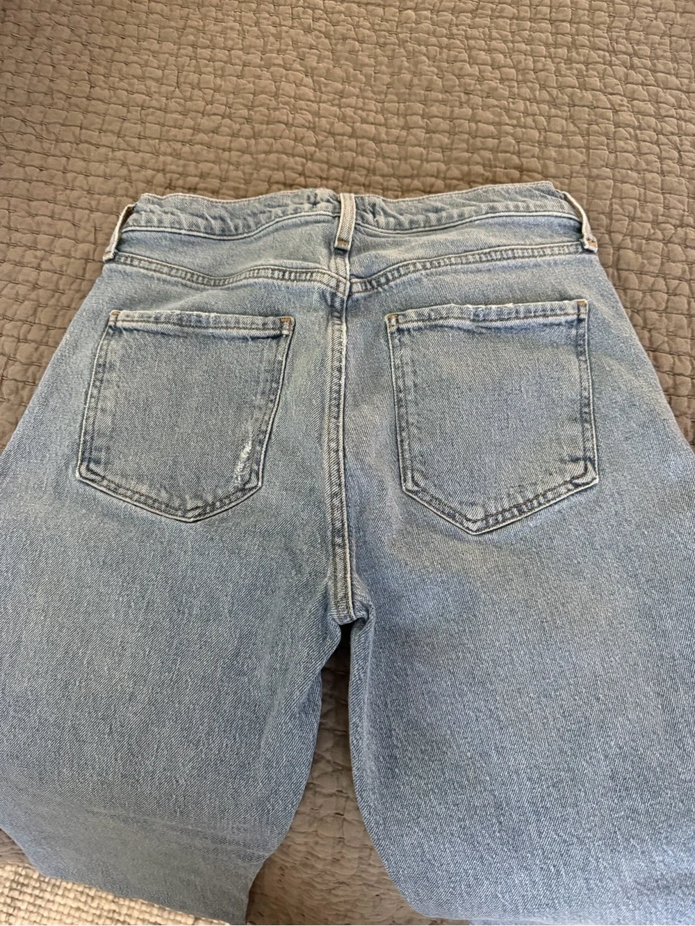 Light Wash Straight Leg Jeans - Agolde - Picture 3 of 6